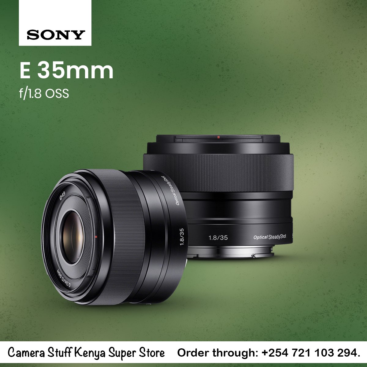 Sony E 35mm f/1.8 OSS Lens

- E-Mount Lens/APS-C Format
- 52.5mm (35mm Equivalent)
- Aperture Range: f/1.8 to f/22

#africa #ınstadaily #kenya #model #cute #k #style #foryou #fashion #art 
#camerastuffkenya