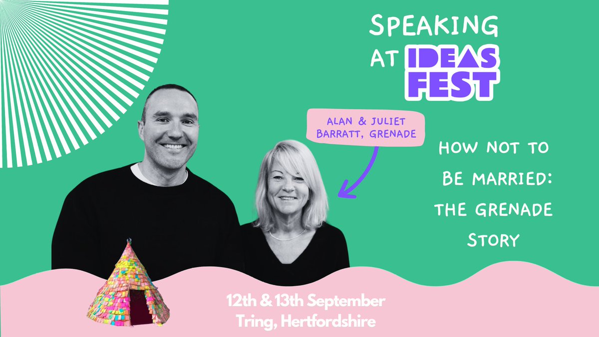 Alan and Juliet Barratt, the brilliant minds behind Grenade, will be joining us at Ideas Fest. Don't miss this exclusive opportunity to learn from seasoned business leaders. Reserve your spot today! #IdeasFest ideasfest.uk