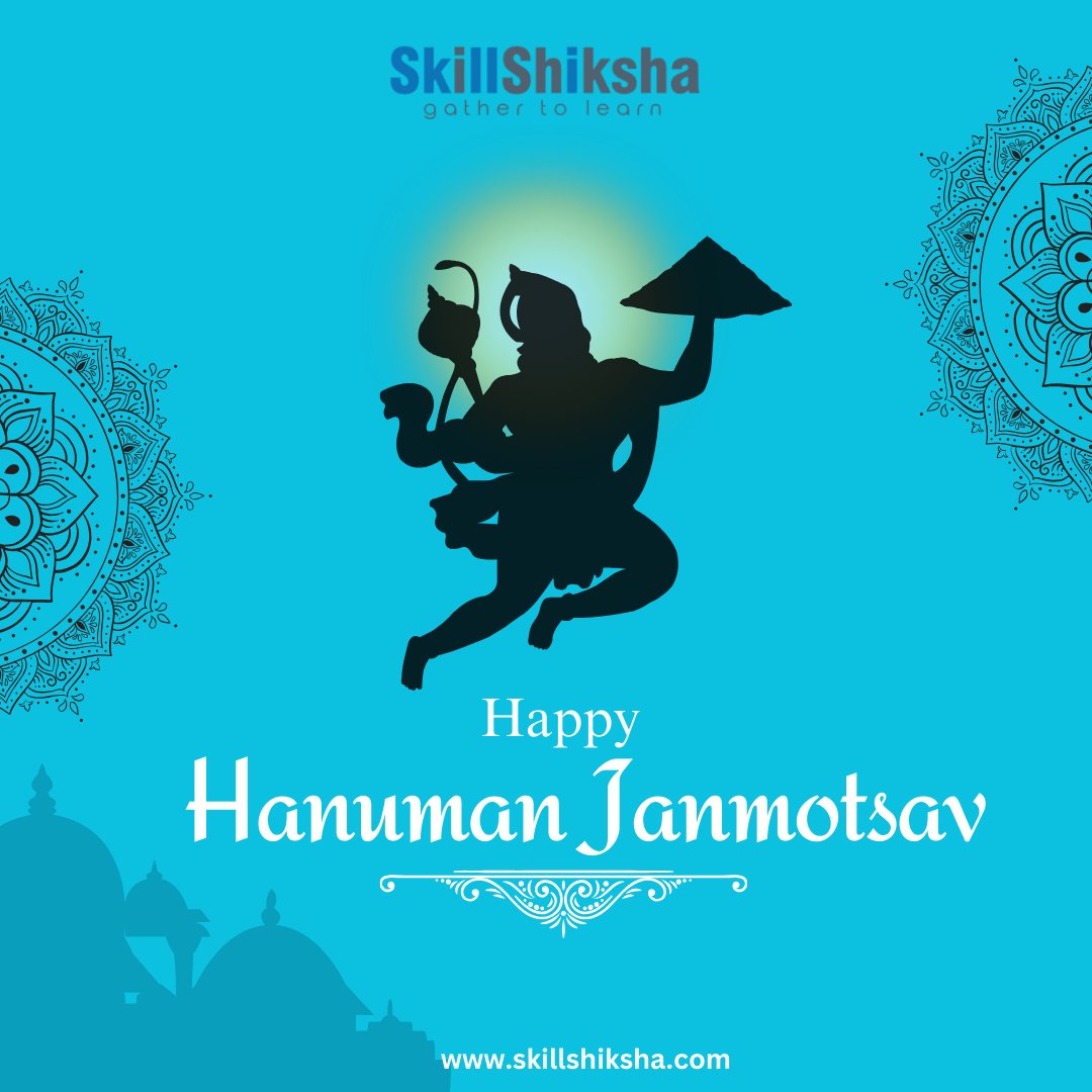 This Hanuman Janmotsav, find your inner strength and conquer your goals with the power of knowledge.  Happy Hanuman Janmotsav!
#hanumanjayanti #festival2024 #jaihanumanji #onlinelearningplatform #skillsdevelopment #Hanumanjanmotsav #gathertolearn #skillshiksha
