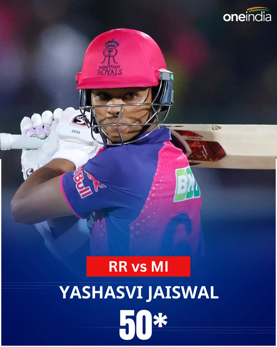 Fifty For Yashasvi Jaiswal In Just 31 Balls..!

#YashasviJaiswal #Jaiswal #RRvsMI #MIvsRR #RRvMI #MIvRR #TATAIPL2024 #IPL2024 #TATAIPL #Oneindiatelugu 

📸: IPL/BCCI