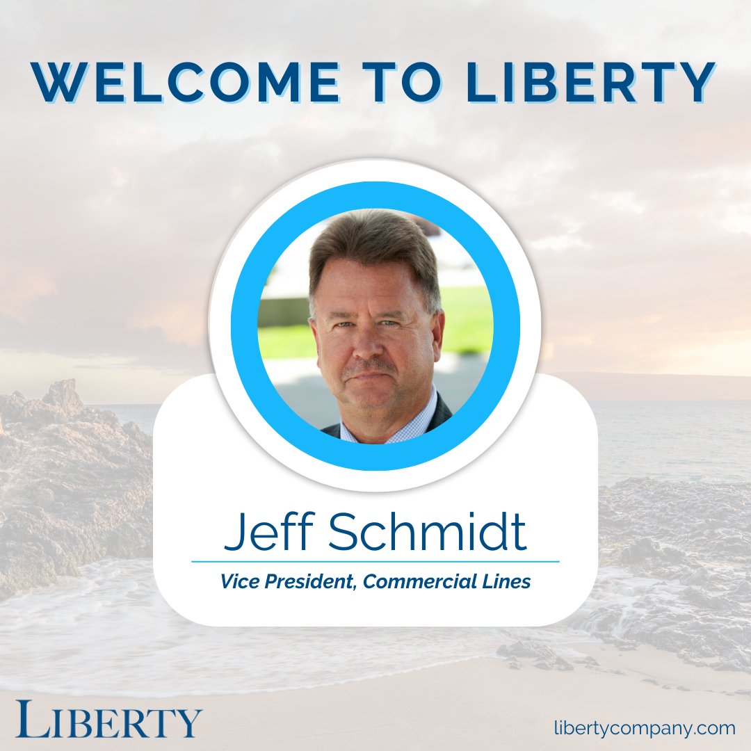 Big News for #LibertyCommercialLines: We're proud to announce that Jeff Schmidt has joined the Liberty family as Vice President, Commercial Lines! 🎉 

🔗 Dive deeper into Jeff's impressive background in our press release: hubs.la/Q02tFBfx0

#LibertyCompany #NewHire