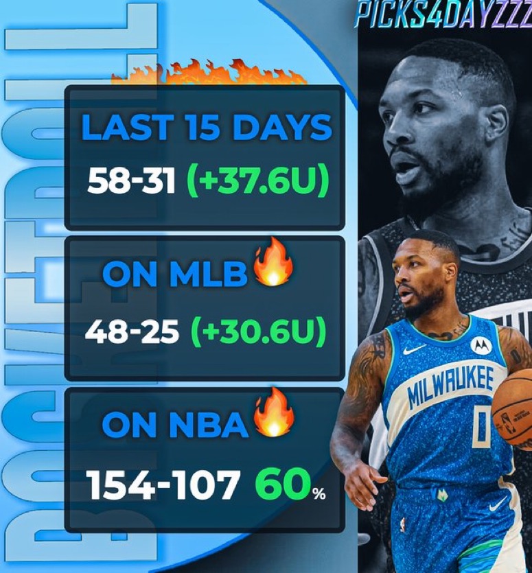 picks4dayzzz's tweet photo. 💥💥Free Play / 5U Max Bet💥💥

Like + Retweet + Reply to Recieve‼️

Must be Following: @picks4dayzzz

Let’s Stay HOT‼️⤵️ https://t.co/uVsJsCgIvf
