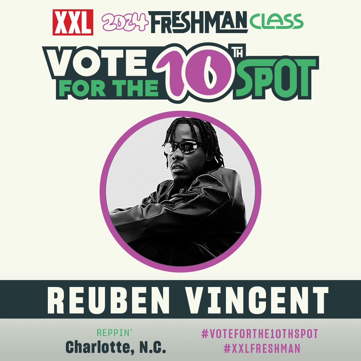🏆 VOTE FOR XXL FRESHMAN 2024 👤 @ReubenVincent_ ➡️ VOTE HERE bit.ly/48KFV7q