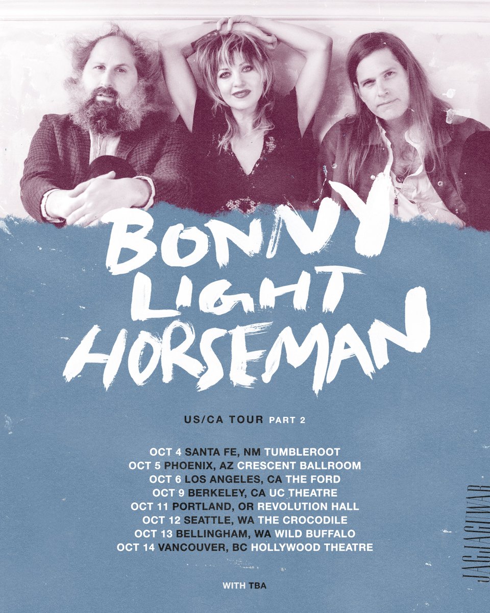 More tour dates just announced! Tickets on sale Friday, go get em friends, we love ya 🐎 🐎 🐎 bonnylighthorseman.com/live @jagjaguwar