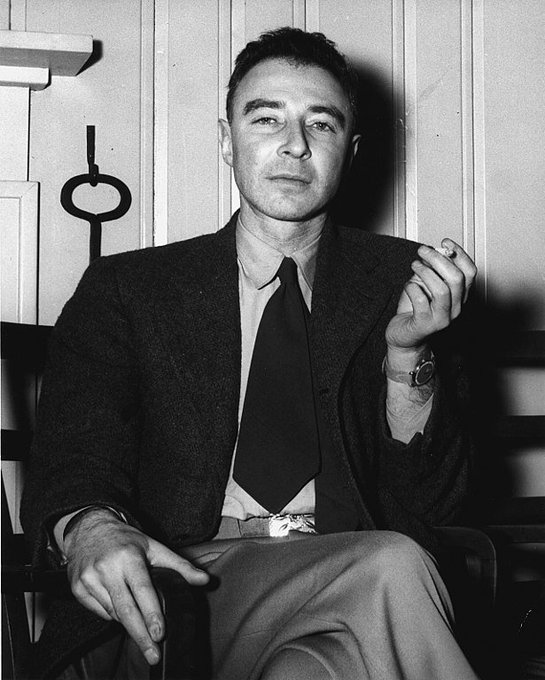 J. Robert Oppenheimer was born on this date April 22 in 1904. Photo by Ed Westcott. #OTD