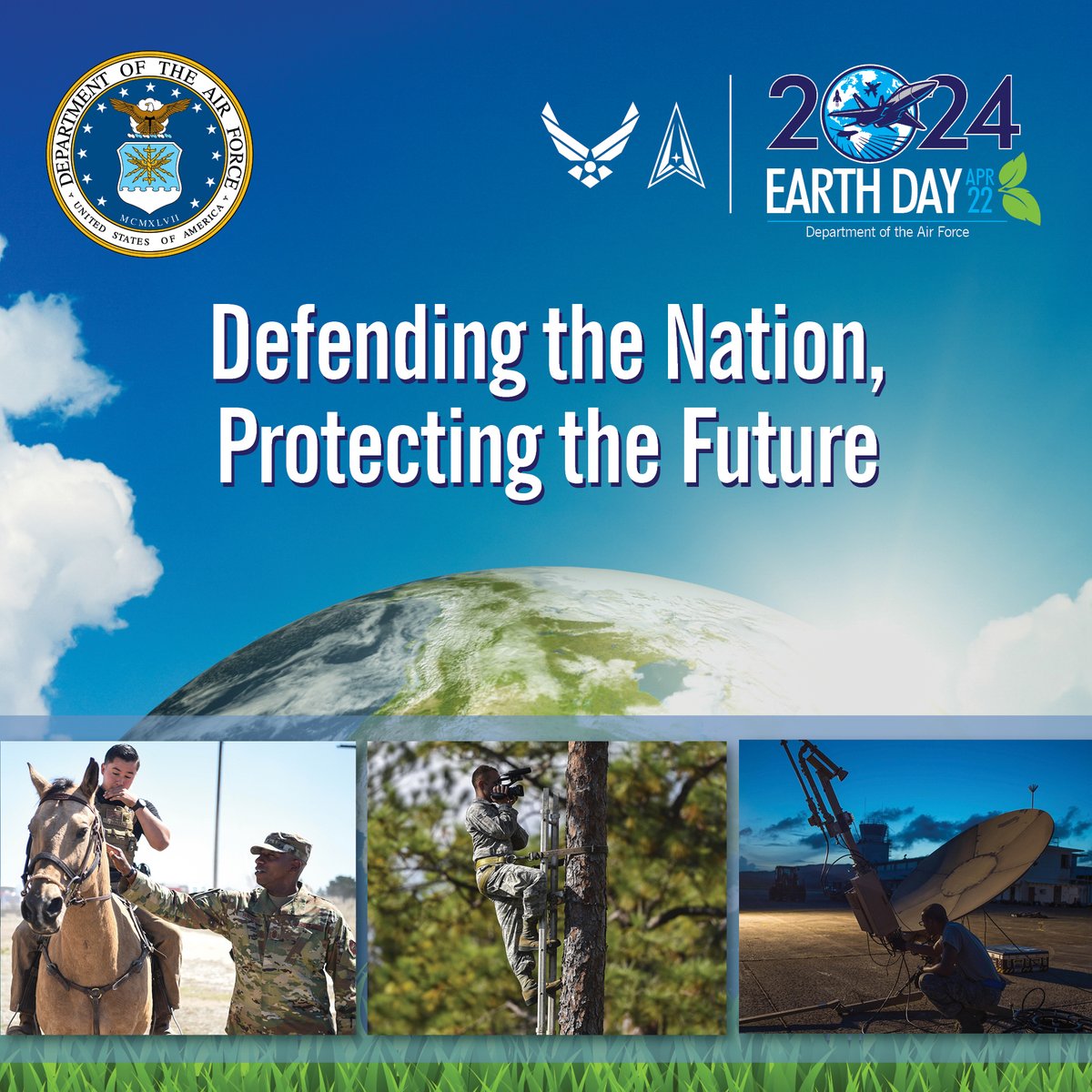 Happy #EarthDay2024  from the K12 Air and Space STEM Outreach Team !  <a href="/DoDstem/">DoDSTEM</a> <a href="/AEF_Program/">AEF Program</a>