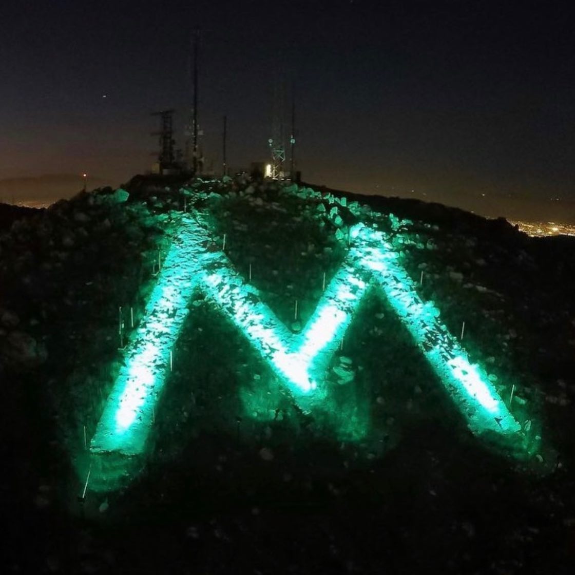 Tonight, the M on Box Springs Mountain will be lit green in honor of Earth Day.
.
.
.
#morenovalley #ilovemoval #mlighting #earthday #conservation