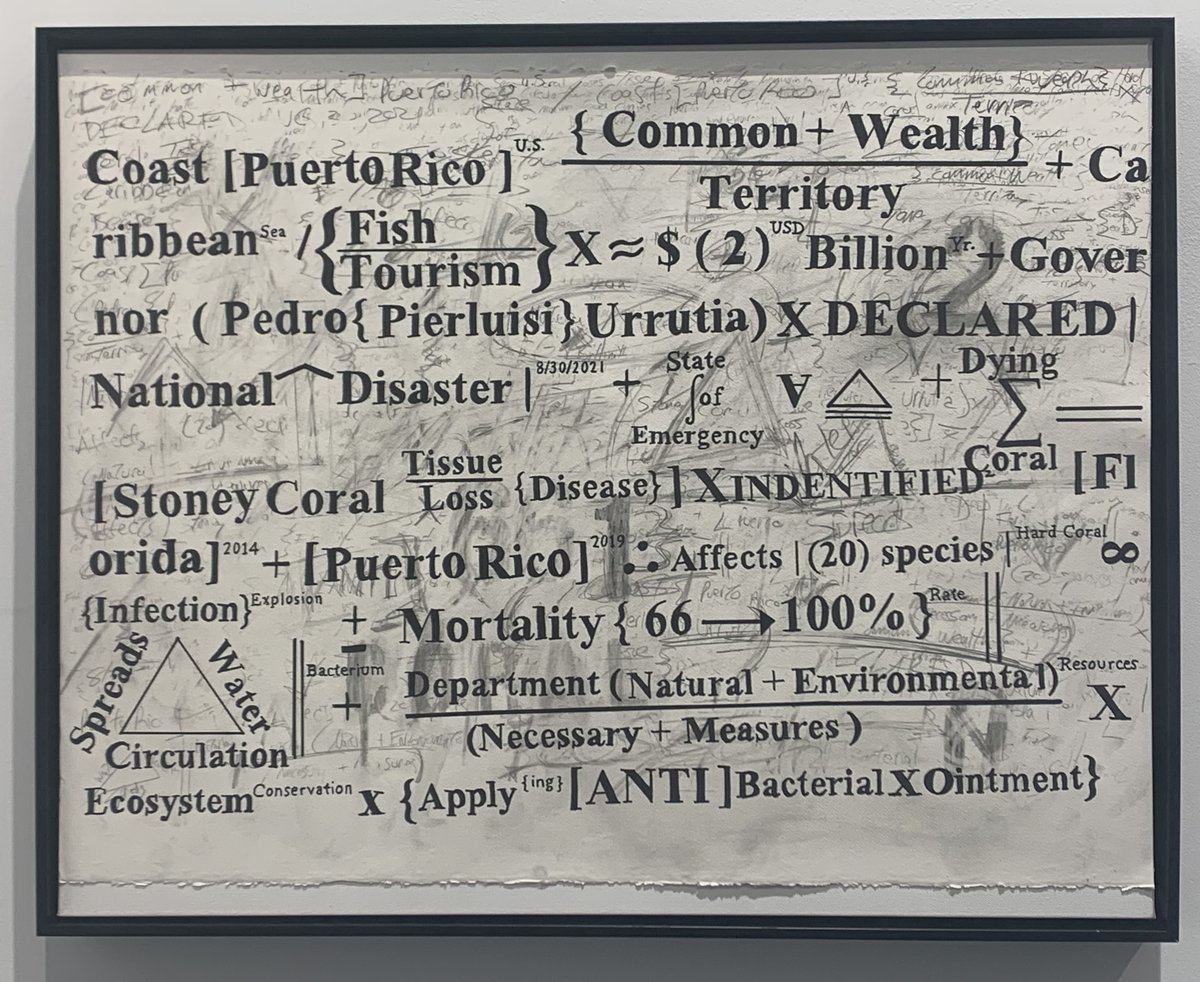 BurgessContemp's tweet photo. On this Earth Day, we're highlighting an impactful piece by Gabriel Delgado, "Stoney Coral Emergency | Puerto Rico," ink, chalk, and graphite on Strathmore watercolor paper, mounted on canvas (22 x 30 inches),

#EarthDay #GabrielDelgado #EnvironmentalArt #SocialJustice https://t.co/vuMz1fhDpn