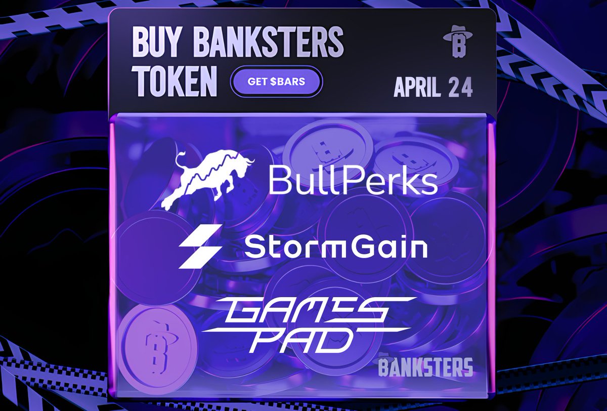 BankstersNFT's tweet image. The time is ticking. ⏰

🏦 $BARS token is coming to three of the biggest launchpads in the decentralized investing space.

@bullperks  🐂
🗓️ April 24, 1.25pm UTC

1. Buy $BLP tokens
2. Stake enough of them
3. Do the necessary KYC
4. Secure your allocation

@gamespad_vc 👾
🗓️