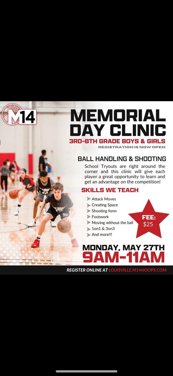 M14HoopsLou's tweet image. AAU season is in full effect !! We have opportunities to get better !! 

We also will have summer camps and training also follow us on social media for more information!

#M14Hoops
#M14sDream
#Traininghastotranslate