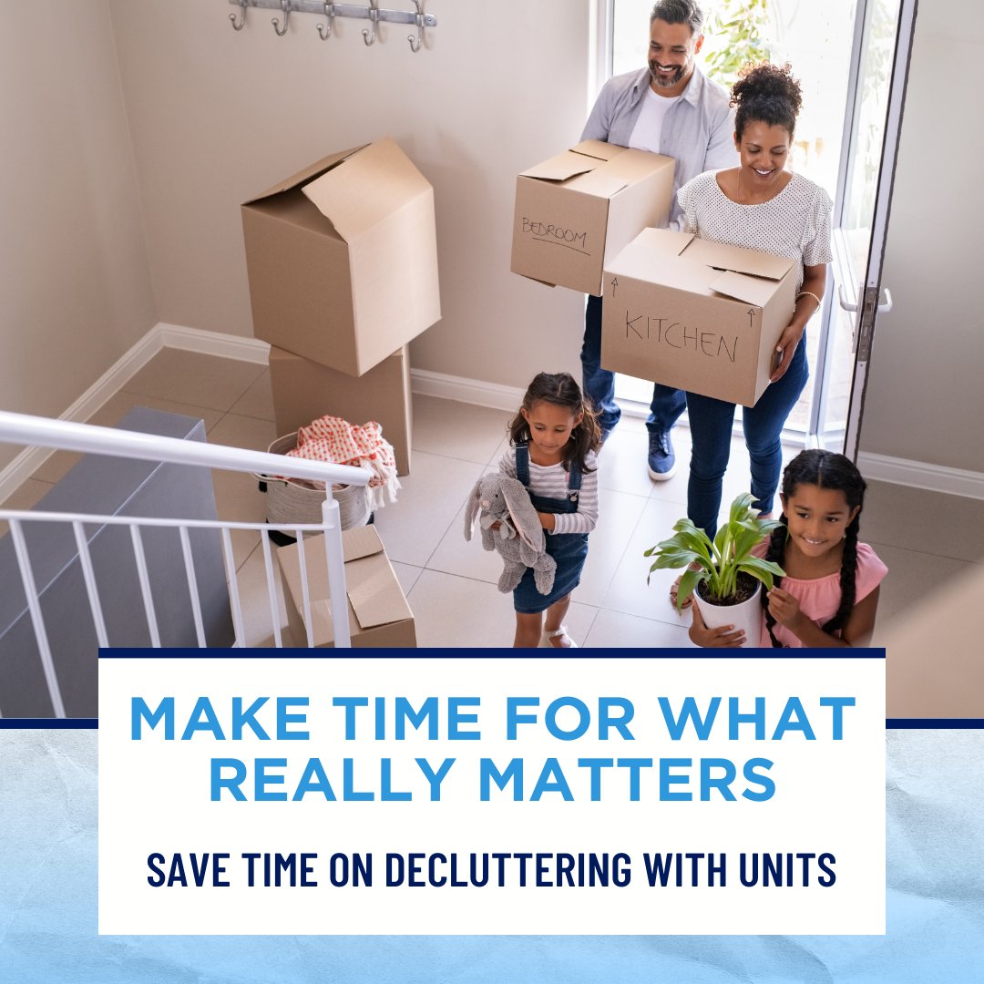 With UNITS Moving and Portable Storage, you can prioritize what really matters. Learn more: unitsstorage.com/jacksonville-f…

#UNITS #UNITSStorage #portablestorage #storage #storagefacility #climatecontrol #declutter #storagesolutions  #Florida #Jacksonville