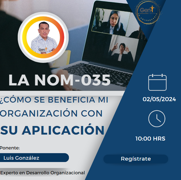 GenTEnlazando's tweet photo. Te invitamos a nuestra siguiente platica:
NOM-035
¿Cómo se beneficia mi organización?
No te lo puedes perder.
Regístrate:
https://t.co/MF1G5j2Oco https://t.co/M56sXwPwT3