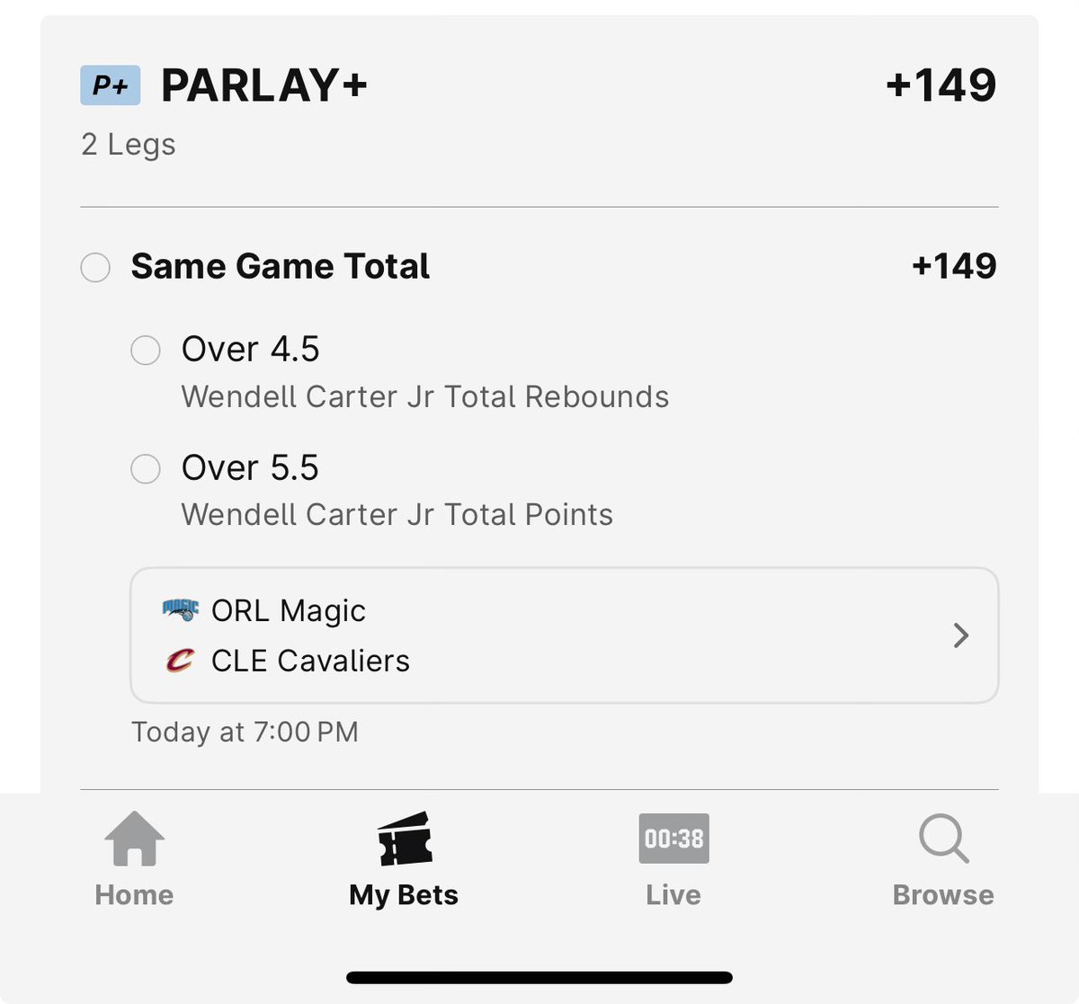 This is a coaching adjustment I think the Magic make as they got dominated on the Boards 54-40. Wendell played well below his average minutes last game and hurt them because of it.  

Go to betalytics.com
Code:CAVEMAN
25% off

#GamblingX #GamblingTwitter #AheadOfTheCurve