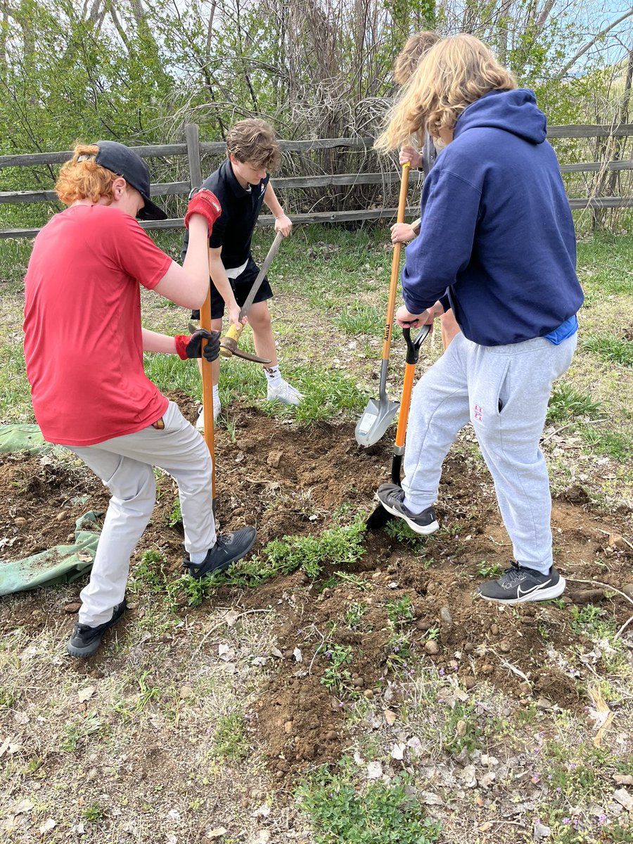It is Earth Day! Natural Resource pathway students spent the morning planting trees in Littleton 🌎🌲#begreen #doingwork #thisisEPIC #youbelonghere #getoutside