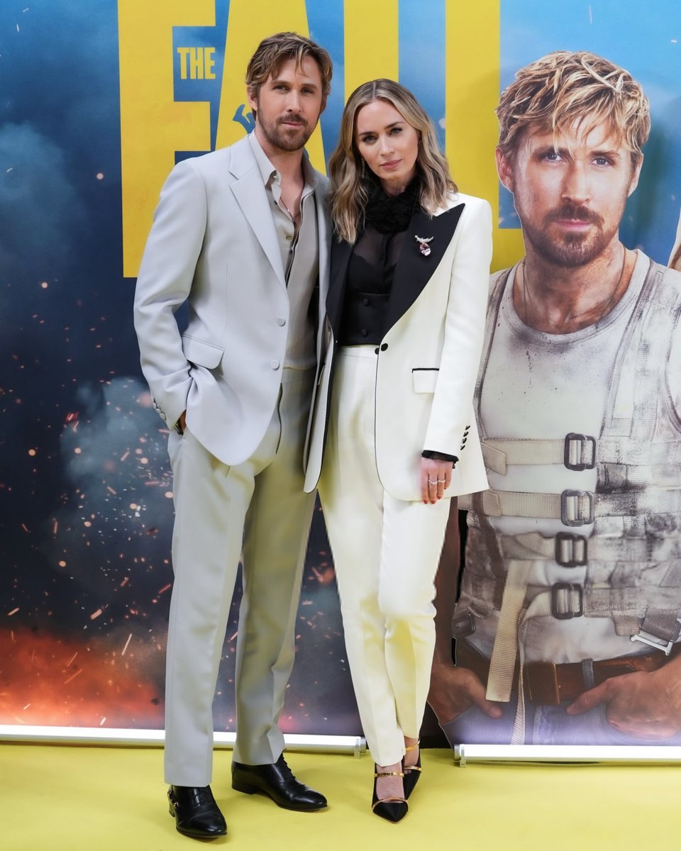 Emily Blunt and Ryan Gosling at the London premiere of #TheFallGuy