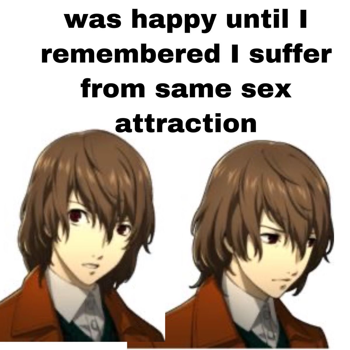 if I saw goro akechi in real life i would clock him as gay SO FAST how did the public think he likes girls