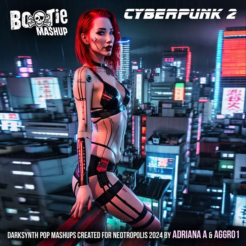 Wake up babe, time to download. Or stream! New Cyberpunk 2 album just dropped, just in time for our DJ sets at @NeotropolisHQ — featuring mashups by @adrianabootie & @Aggro1_ it’s the pop-infused soundtrack for a dystopian cyberpunk world. bootiemashup.com/cyberpunk2