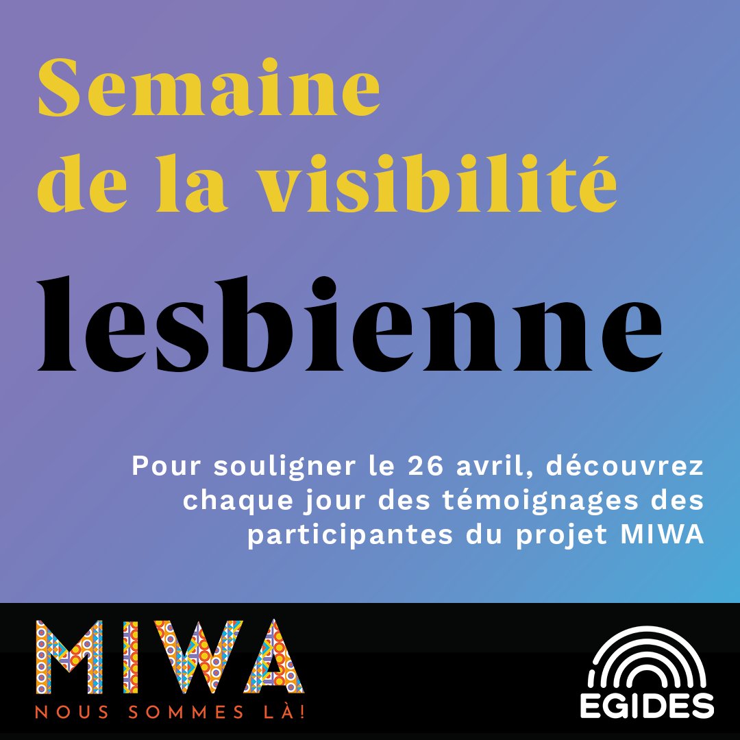 En prévision de la journée de la visibilité lesbienne, nous voulons laisser la paroles aux participantes du projet MIWA!   MIWA est un projet sur la santé et le bien-être des femmes LBTQI en Afrique de l'Ouest, en partenariat avec Afro-Bénin et la WAF.