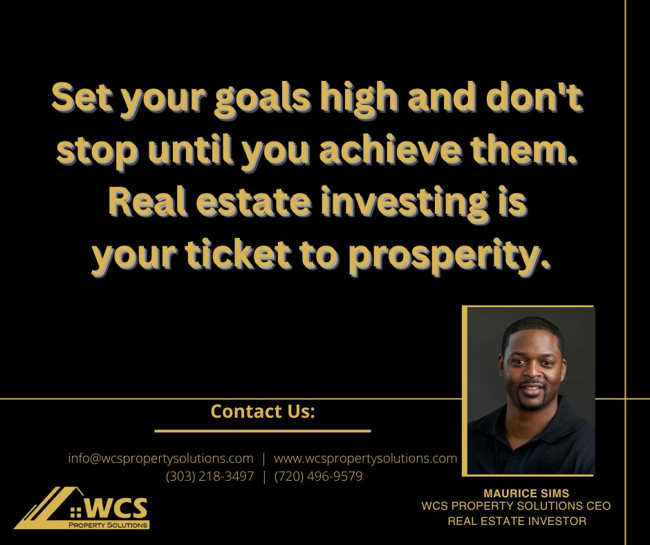 💁‍♂️ Maurice Sims
🌐 linktr.ee/WCSPropertySol…
📞 (303) 218-3497

#WCSPropertySolutions #RealEstate #realestateinvestor #CreativeFinancing #YourPathToHomeowners #MondayMotivation