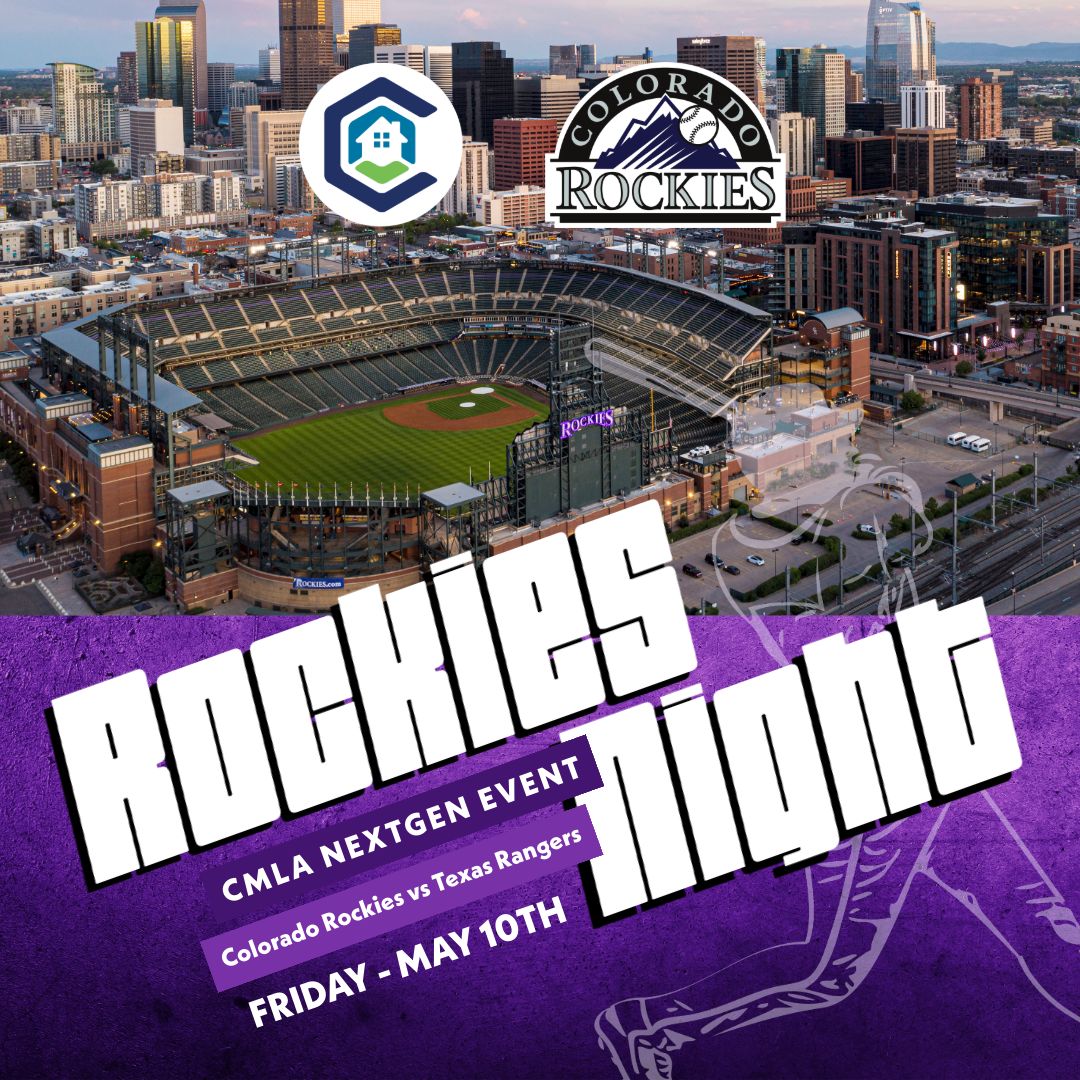 Take me out to the ball game! Get ready to step up to the plate for a fun evening of networking and baseball!
 
Date: Friday, May 10th
Time: 6:30pm
Location: Coors Field, Denver, CO
Register to Attend: cmla.com/nextgen-event-…  
#cmla303 #nextgenevents #cmlasocial #coloradorockies