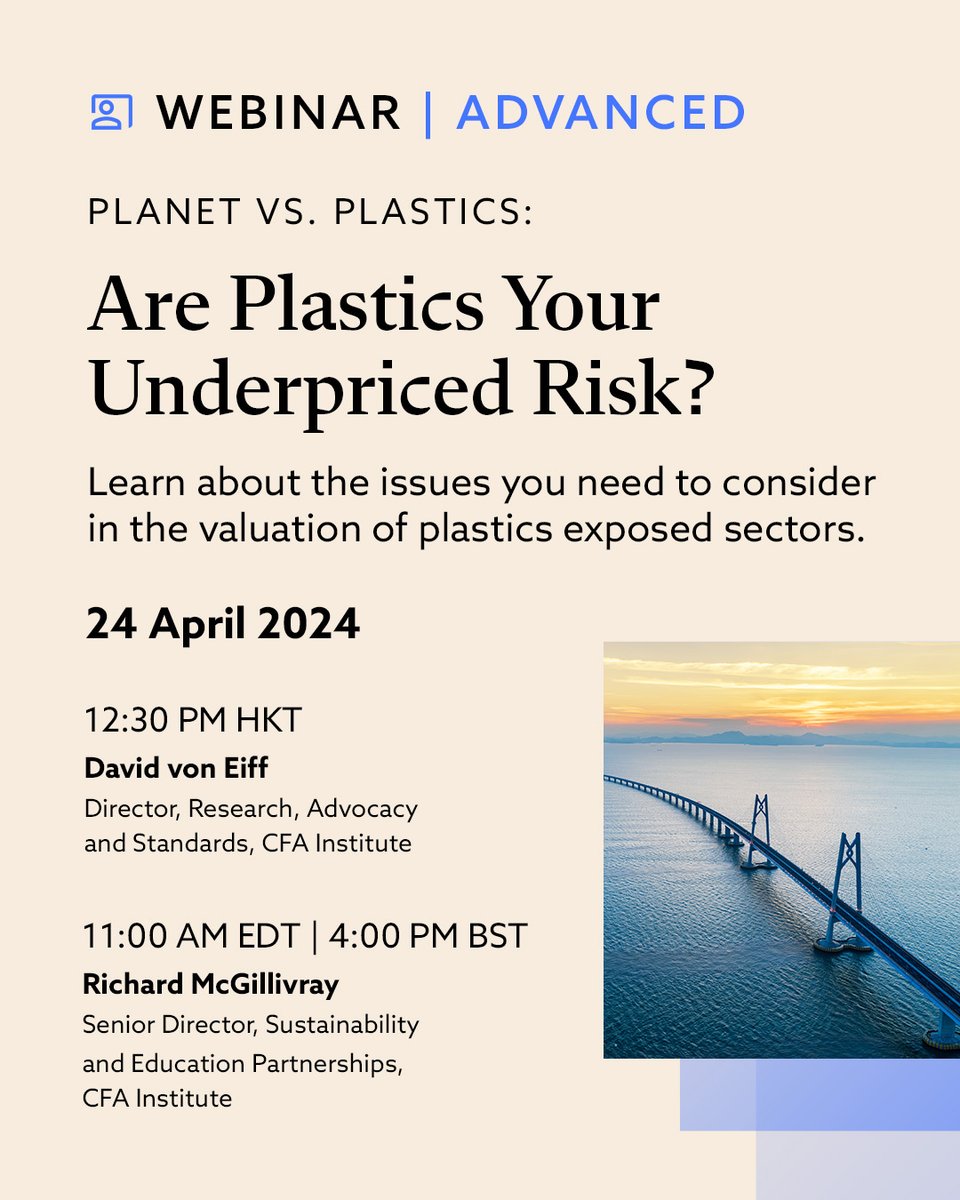 Join our 'Planet vs. Plastics' webinar series 🌍 in honor of this year's #EarthDay theme. We're addressing critical sustainability topics with sessions for all levels: Introductory ➡️ bit.ly/3UokGEj Advanced ➡️ bit.ly/3QcHRiy