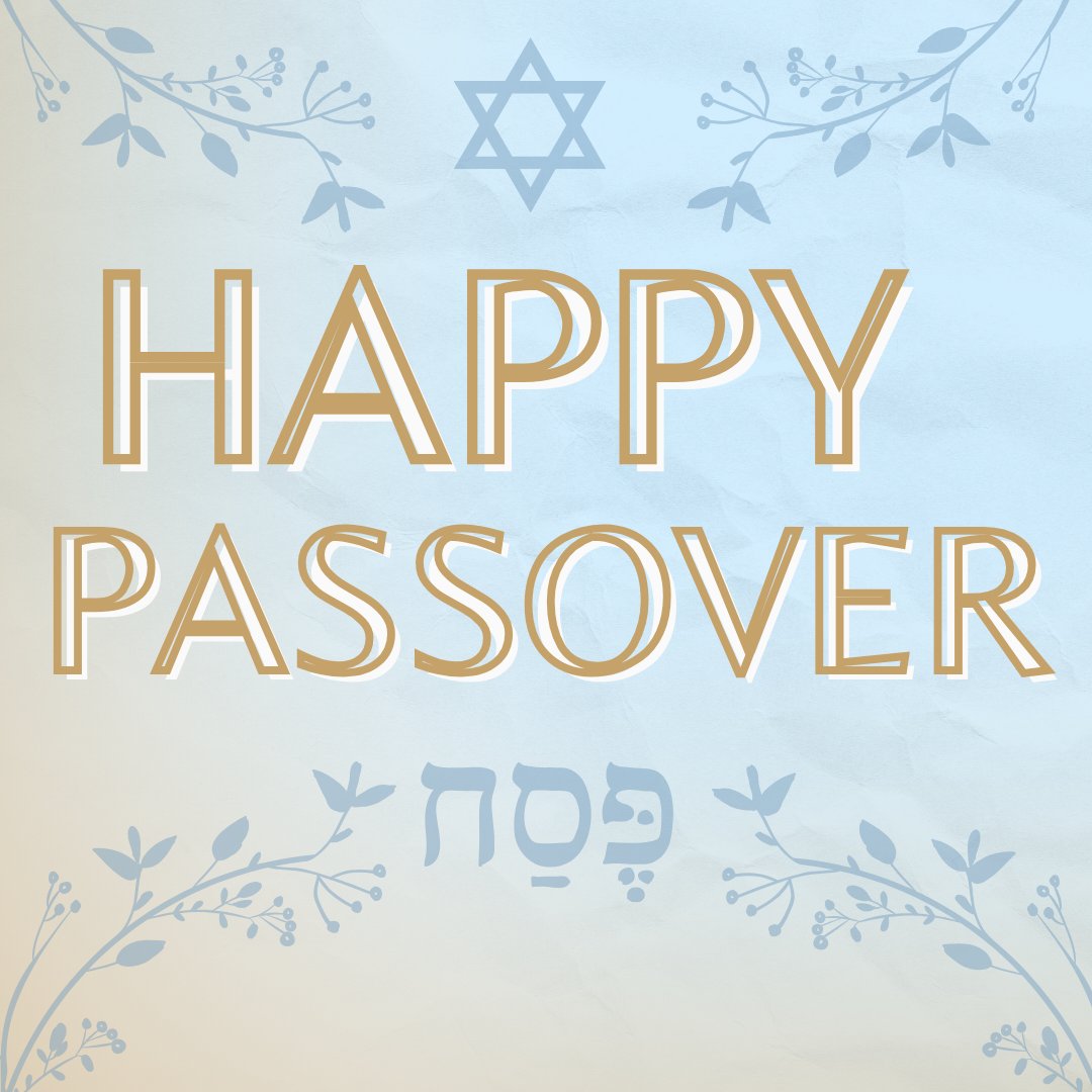 Wishing all those celebrating the beginning of Passover today a peaceful and joyous holiday spent with family, friends, and loved ones!