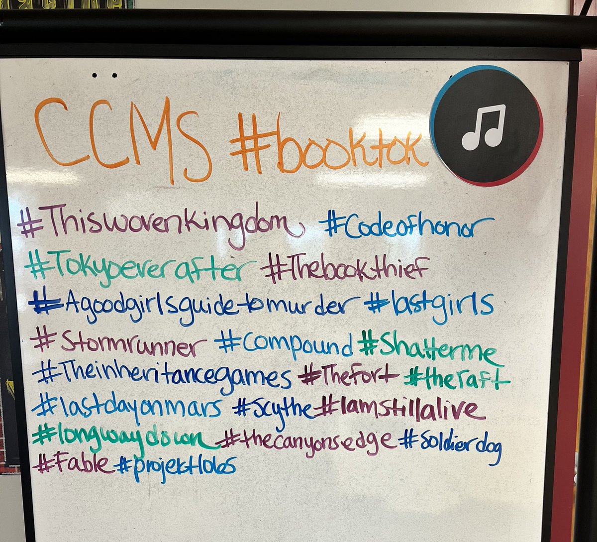 CC_MS_Library's tweet image. Our 8th graders needed a new independent reading book so the library gave them a #booktok themed book tasting! Look at the last pic to see what books they recommend to #booktok @CCCSD_MS @CCCSDtweets