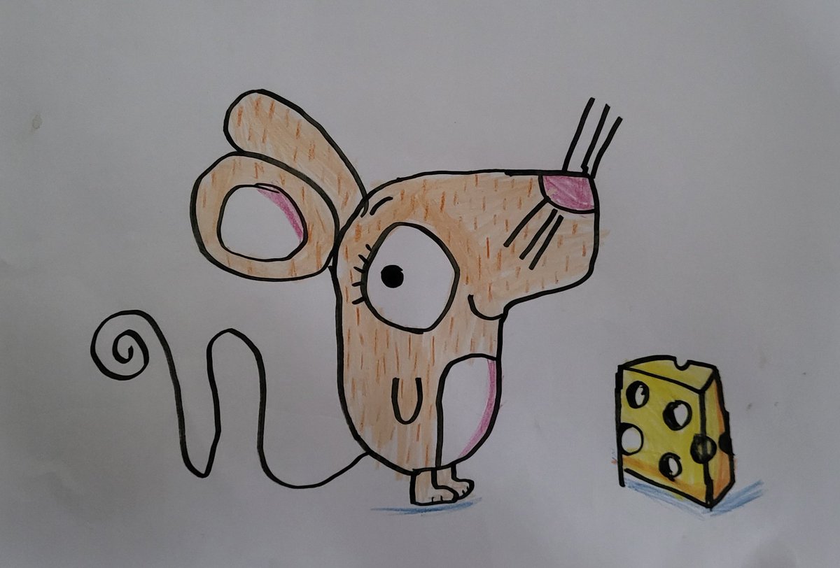 Dear <a href="/RobBiddulph/">Rob Biddulph</a>, here's a picture Florence (aged 8) drew from your video! She loves your books, and her favourite is Peanut Jones!