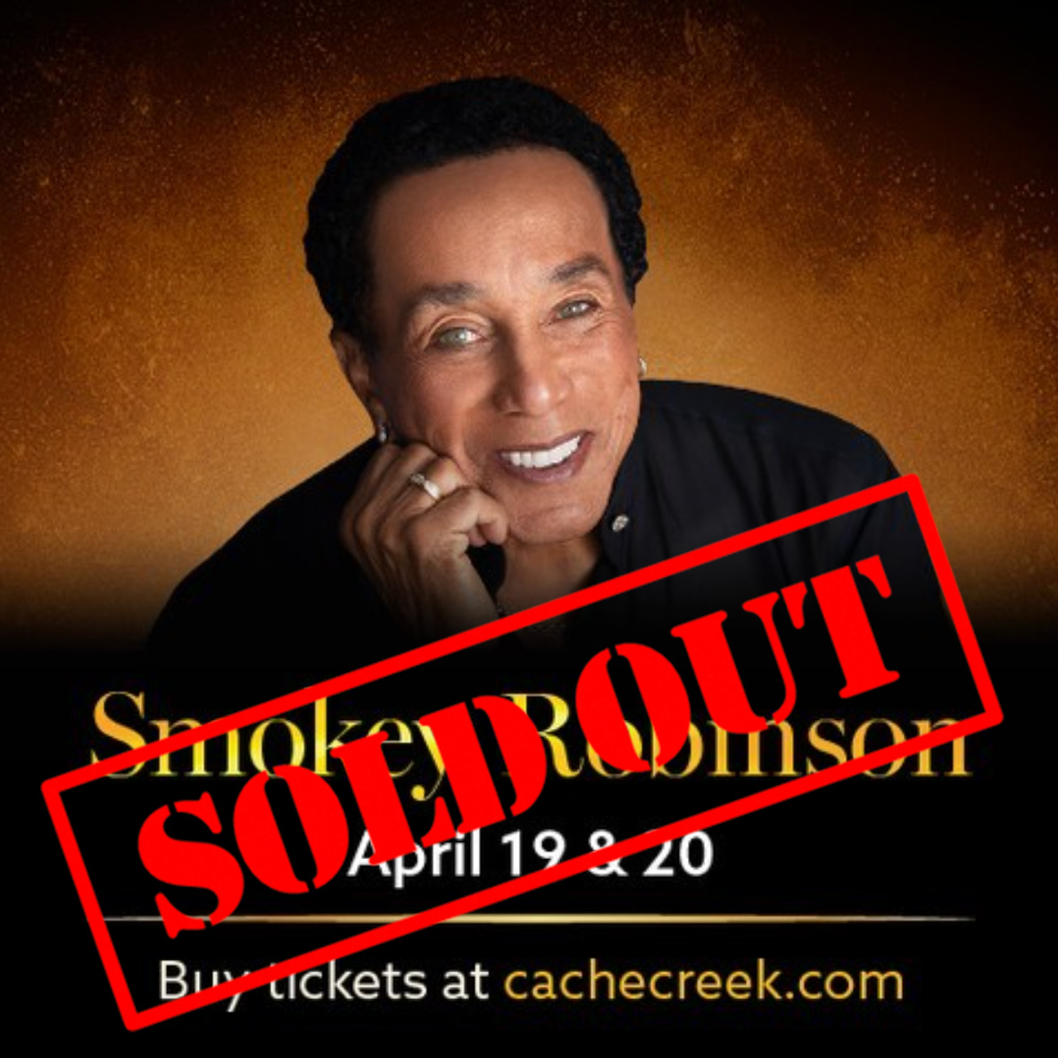 Thank you everyone for two sold-out shows over the weekend @CacheCreekCR 🎊 It means the world to me to perform in front of you all! I still have more concerts that are 'Soulfully Yours' so make sure you grab your tickets while you can! smokeyrobinson.com/concerts/