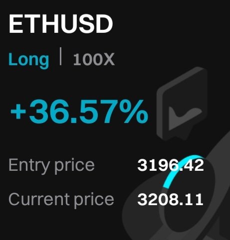 A new $LEV position for a 100X ETHUSD Long on Bitget is open now! #LEV #BITGET
 
<a href="/LEVTOKEN/">LEV</a>
@bitgetglobal