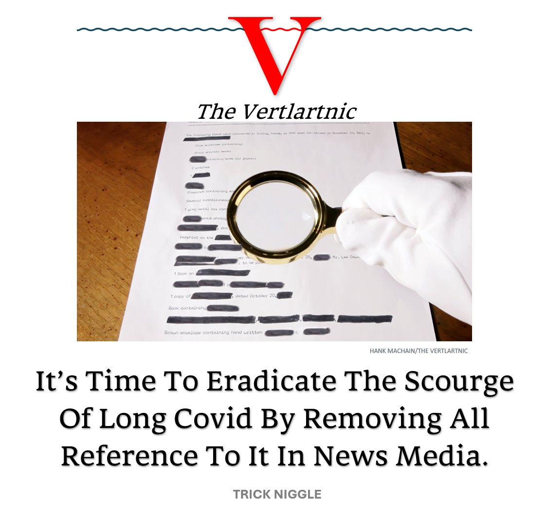 It’s Time To Eradicate The Scourge Of Long Covid By Removing All Reference To It In News Media.