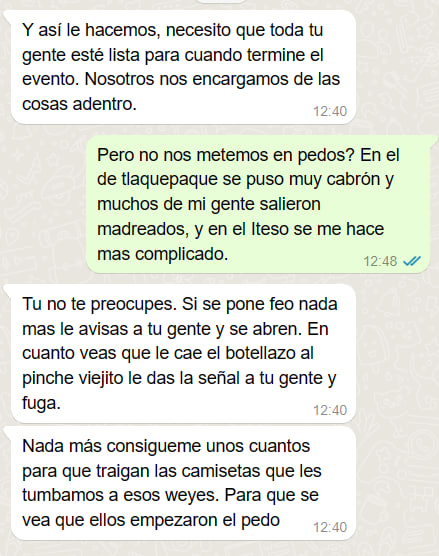 anonimo994's tweet photo. Me encontré esta captura en mis solicitudes de mensajes, dicen que también se lo mandaron a la gente de Frangie.

Si esto es real, explicaría por que no quiso presentarse al foro del Iteso. Yo tampoco arriesgaría a mi gente. https://t.co/vZRADyuLJJ