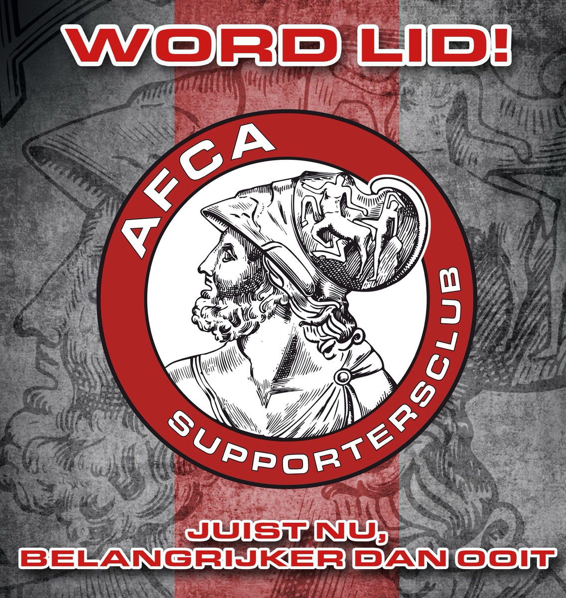 AFCASC's tweet photo. Veel Ajacieden zijn je de laatste dagen al voorgegaan. Wacht niet langer en sluit je voor slechts € 12,- per seizoen aan bij de AFCA Supportersclub via https://t.co/hHAcw2Gw3D! 

#afcasc #ajax https://t.co/IMiJme7wFy