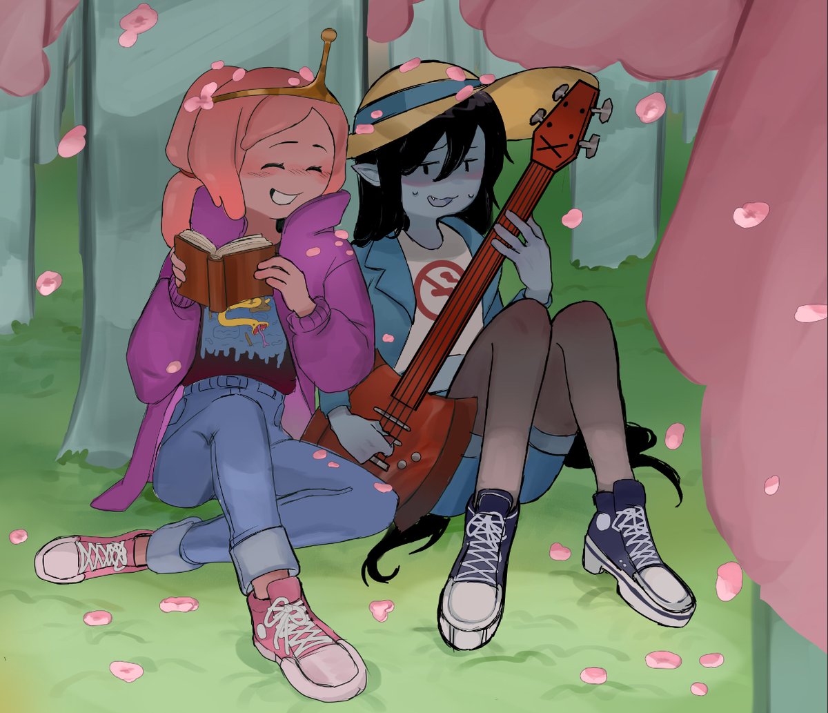 Spring Bubbline🌸🍭🦇 (yet another lovely commission I requested from @Mokkulatte )