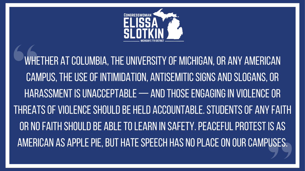 My statement on events on campus: