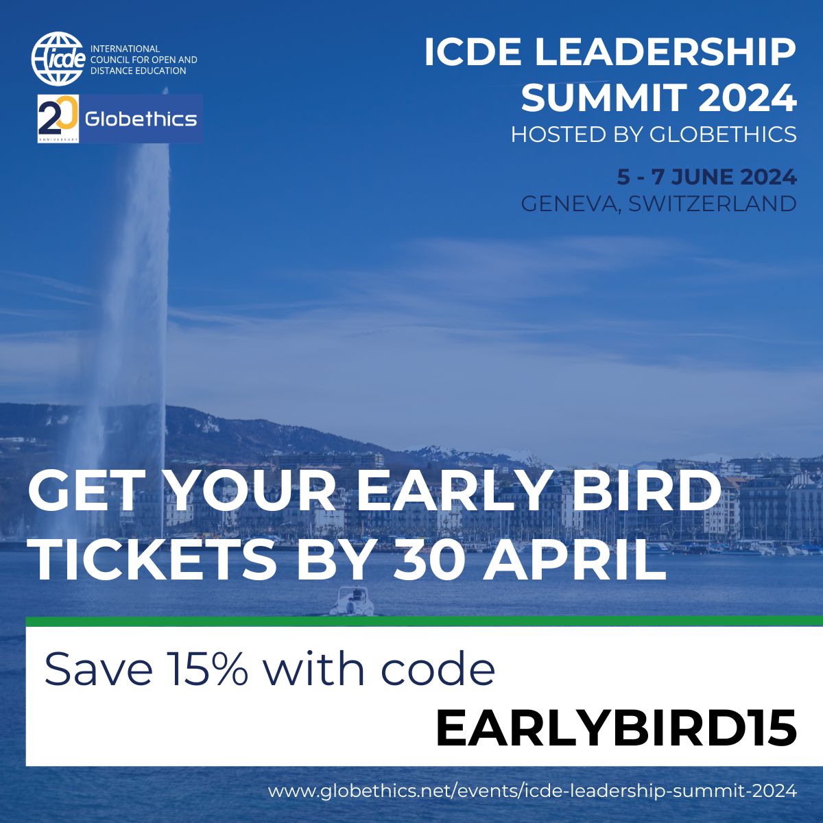 🔔LAST CALL🔔
💬Want 15% off your ticket to the #ICDELS24 ? One week left to receive 15% off your ticket using our Early Bird Discount.
👉 Go to bit.ly/3JsF0yf
👉 Select the number of tickets
👉Click 'Have promo code?', enter the code EARLYBIRD15 and click 'Apply'