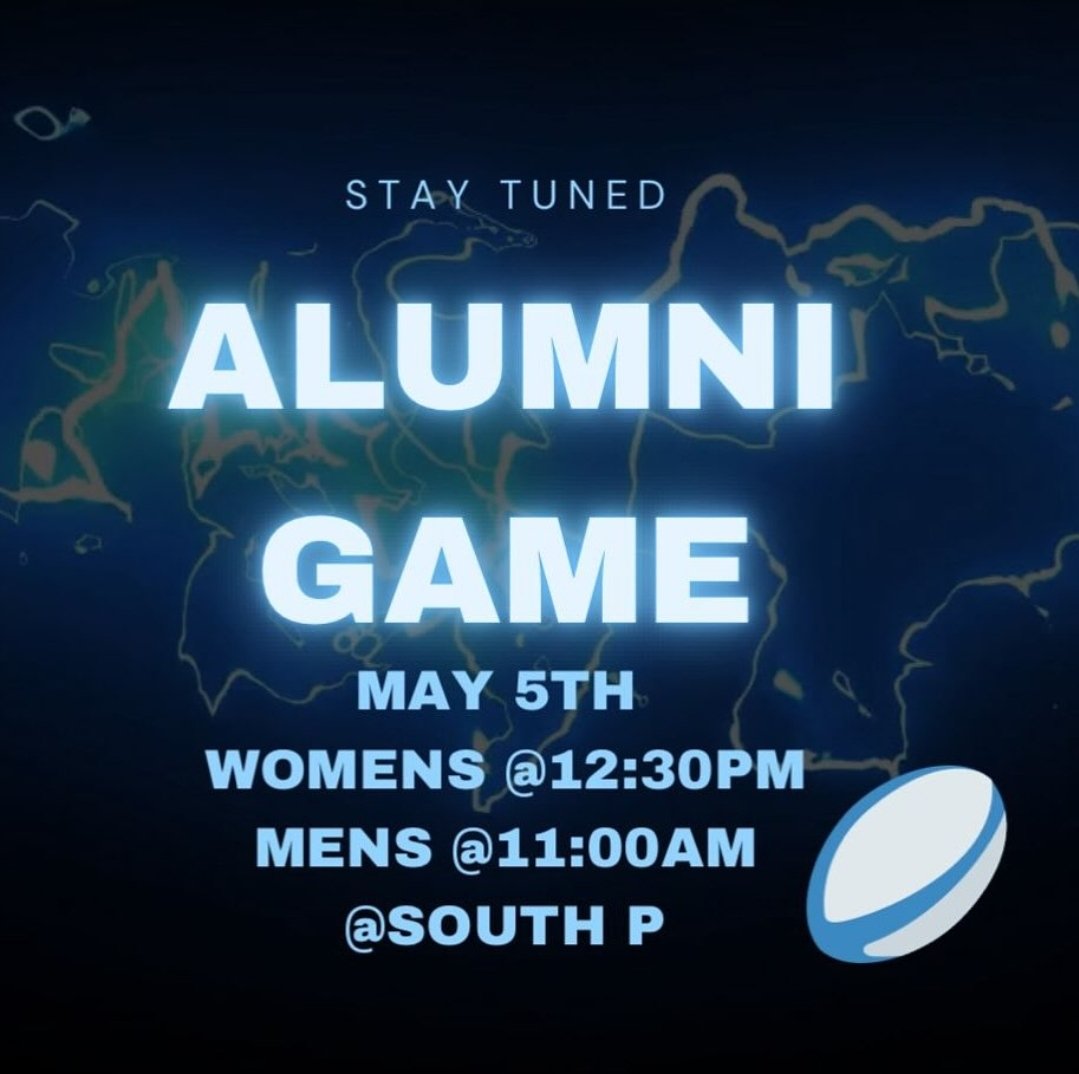 Calling all Alumni! Come down Sunday, May 5th 2024 for our annual Alumni Game. #Alumni #stonybrook #rugby.