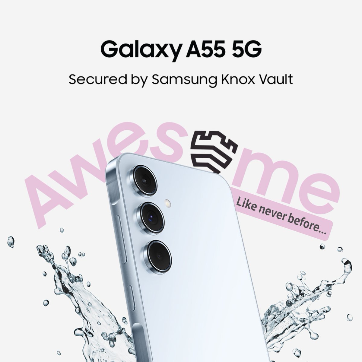 Experience enhanced encryption, face recognition, and a 5-year security update, all on the new Galaxy A55 5G.

Now available at a Samsung authorized store near you.

#GalaxyA55 5G
#AwesomeLikeNeverBefore.
#SamsungNigeria