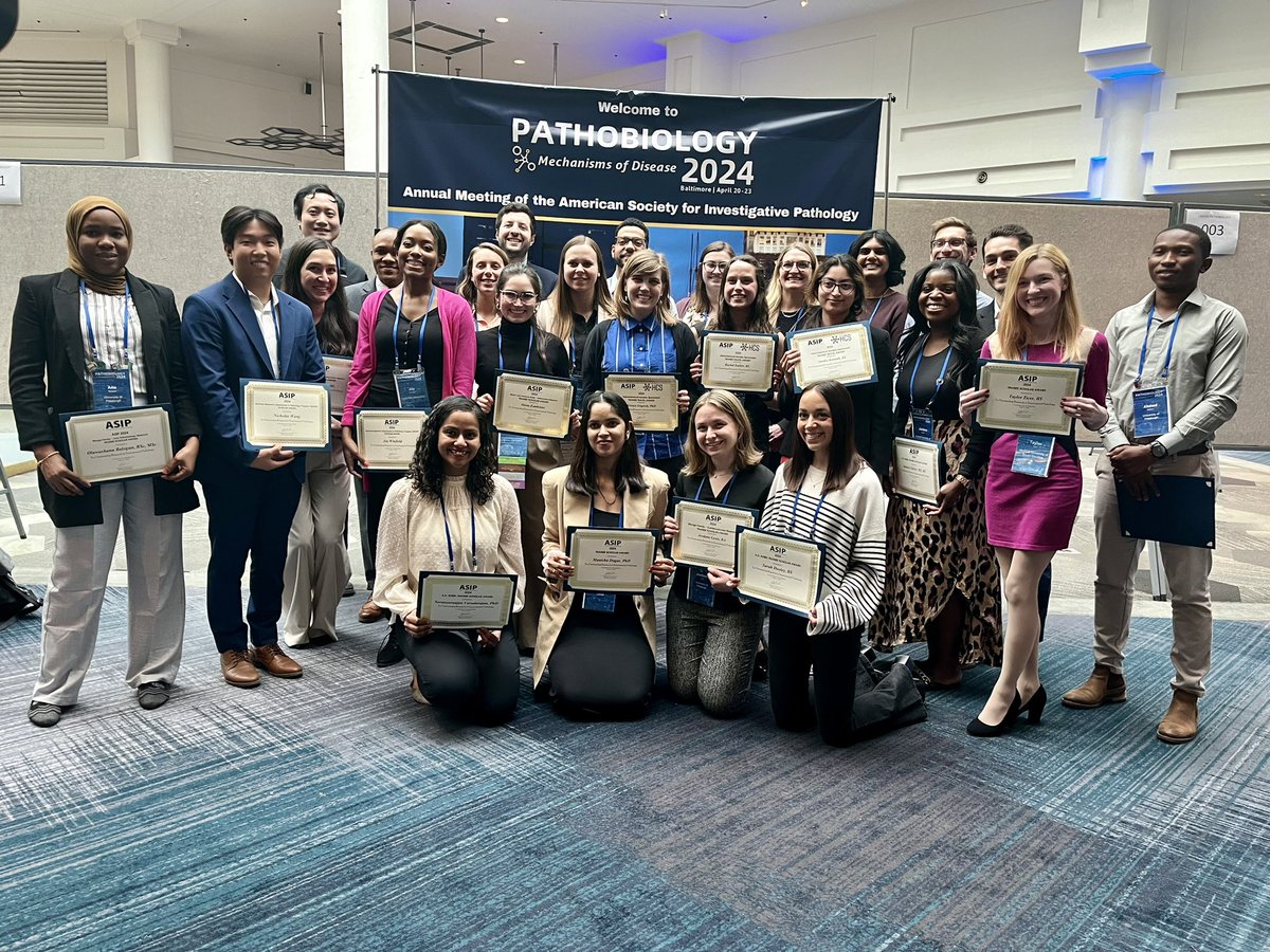 Trainee Scholar Award recipients at #Pathobiology2024! 👏👏👏