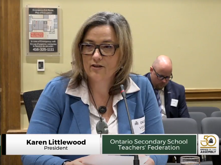 "Governing is all about making tough choices. What’s best for some may not be for others. The thing is, public ed benefits everyone... I continue to be baffled by (Ford’s) choice to shortchange #OntEd."

#OSSTF President <a href="/karenosstf/">osstfkaren</a> calls on Ford to stop underfunding public ed!