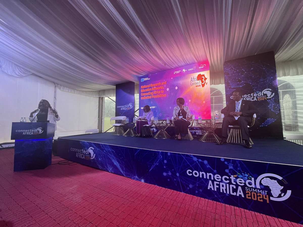 LeilaDekkar's tweet photo. It’s wrap ! Amazing panel on the importance of Nrens in Africa. 
If you youth in Africa’s to leapfrog invest in infrastructure and post docs for them to become tomorrows biggest innovators!

@AC3_News @UbuntuNet @EU_Commission @EUinKenya @kenet_ke @GEANTnews https://t.co/bN5Pk1P2ss