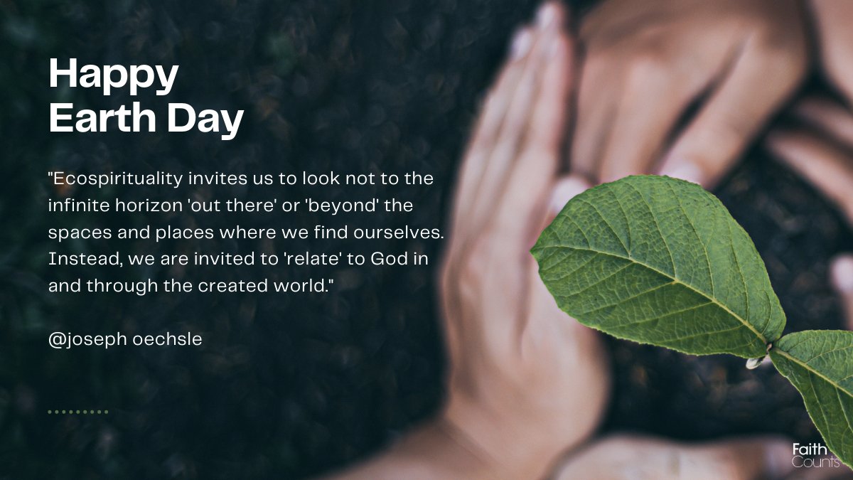 Happy Earth Day! 🌍 'Ecospirituality invites us to relate to God through creation.' A timely reminder of how faith & nature intertwine. 🌿 What are your thoughts? Does nature shape your spiritual views? #EarthDay #FaithInNature #SpiritualReflections