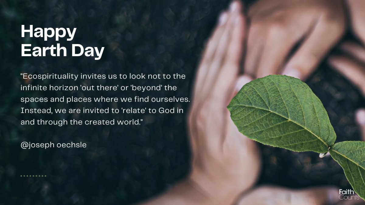 MyFaithCounts's tweet image. Happy Earth Day! 🌍 &quot;Ecospirituality invites us to relate to God through creation.&quot; A timely reminder of how faith &amp;amp; nature intertwine. 🌿 What are your thoughts? Does nature shape your spiritual views?  #EarthDay #FaithInNature #SpiritualReflections