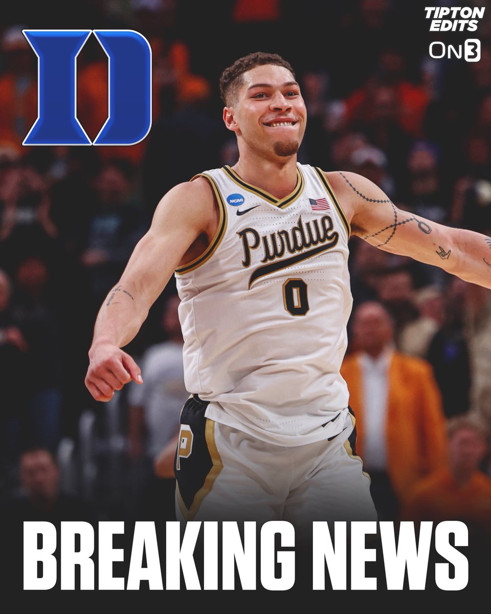 BREAKING: Purdue transfer forward Mason Gillis has committed to Duke‼️ Shot 47% from 3 this past season.