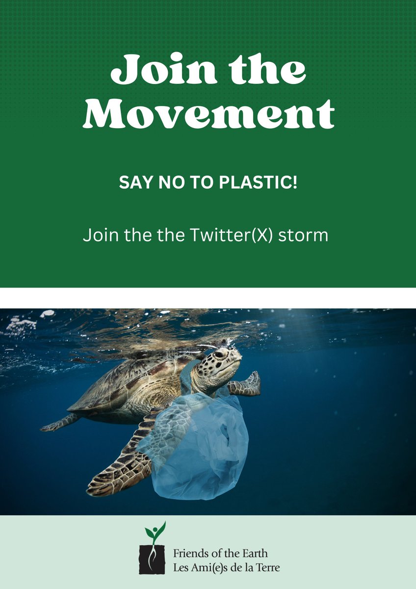 Repost:
This #EarthDay, all eyes are on Ottawa as the #PlasticsTreaty negotiations kick off. @JustinTrudeau @s_guilbeault it’s time to #EndThePlasticEra. That means:🚫
 Kick out corporate lobbyists
⬇️Reduce plastic production
❌Ban more plastics
✔️Support reuse & refill
#EarthDay
