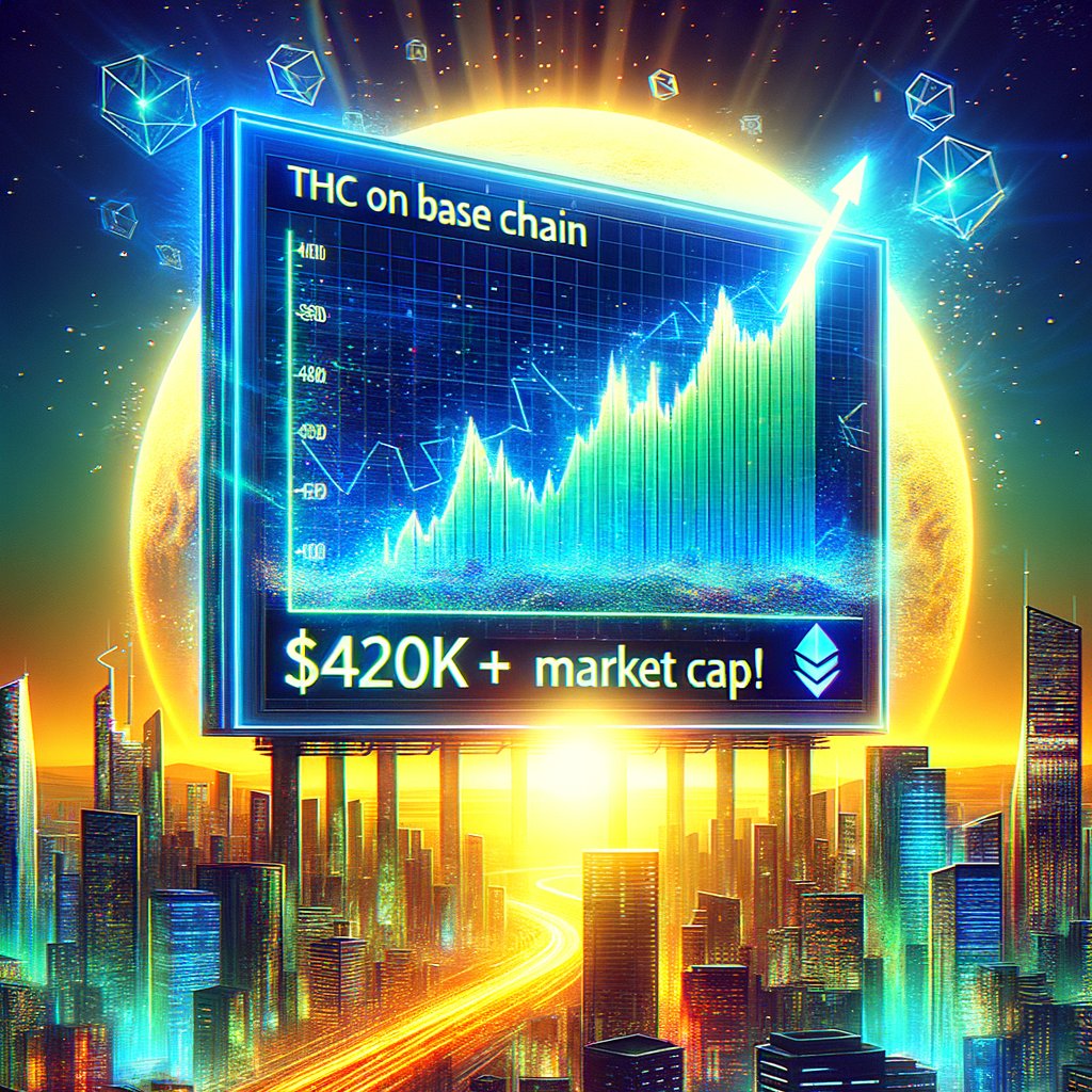 TheHempCoin's tweet photo. ๐๐ฟ Breaking New Grounds! THC just hit new all-time highs on @base! ๐ We're now proudly sitting at a $420,000 market cap. Thatโs right, 420K! ๐๐ฅ
๐ Dive in and join the movement as we keep soaring higher! #Crypto #THConBase #MarketCapMilestones https://t.co/iSxgLbEvIm