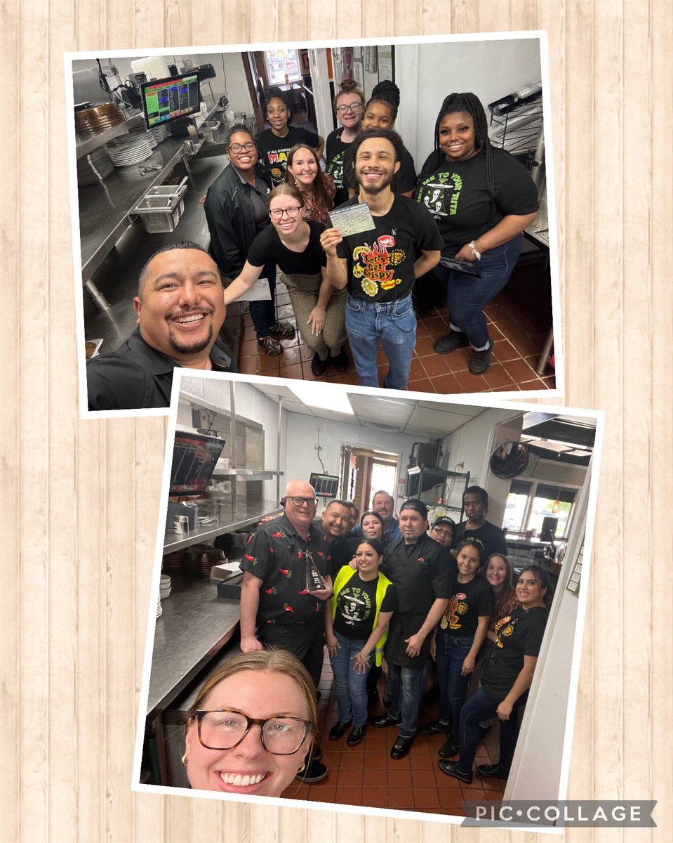 Teams Buffalo Speedway & Rosenberg, thank you for welcoming us last week! It was great to celebrate the hard work you’ve put in to creating a great guest experience. Can’t wait to come back for another visit #STX 👏🏼🌶️👏🏼🌶️@EricEstrada713 @rmason0511 @train3rgirl