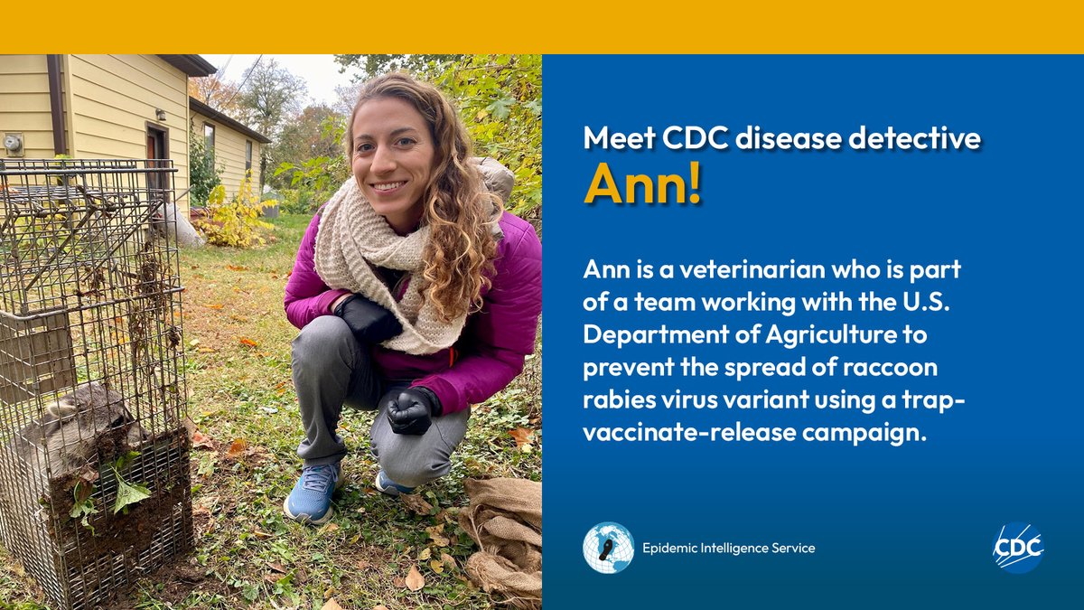 As an Epidemic Intelligence Service (EIS) officer, Ann investigates disease outbreaks and addresses public health threats. Learn more about EIS and what being a CDC disease detective is all about: bit.ly/4aWYc3m #CDCEIS24 #DiseaseDetectives