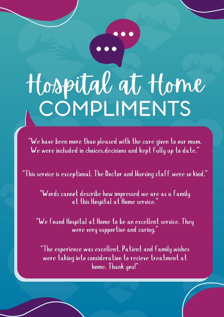 “Words cannot describe how impressed we are as a family” ❤️ Check out some of the amazing compliments for our Consultant Led Hospital at Home service! Our dedicated team is bringing care directly to patients' doorsteps, ensuring comfort and recovery in familiar surroundings.