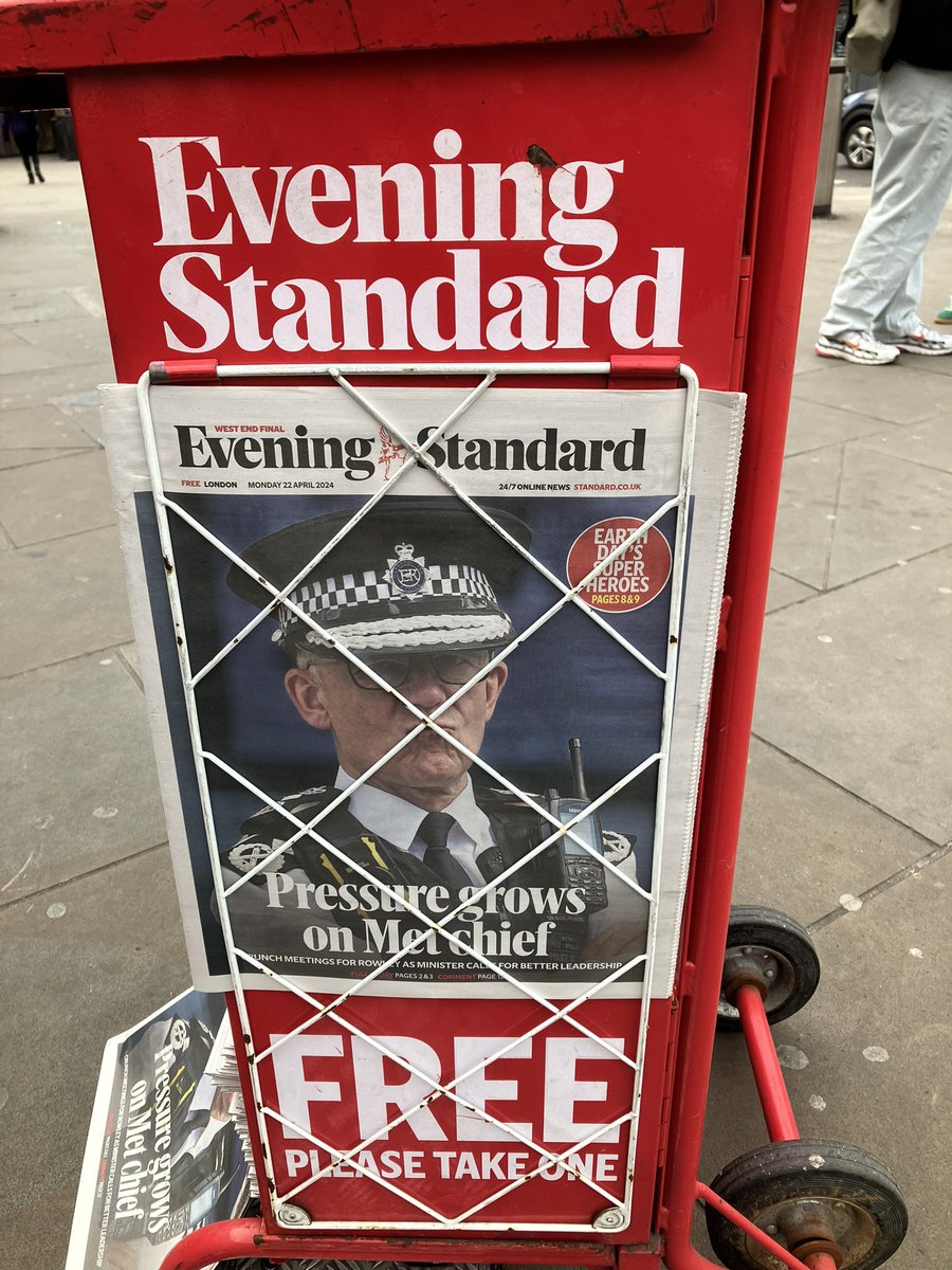 Evidence that we should all boycott @EveningStandard as there is no mounting pressure at all. In fact, it’s the opposite.